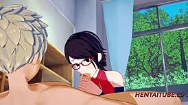 i watch bakugo fuck sarada at school