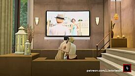 JJ Sims 4 Dad Fucks Stepson Hard on Vacation!