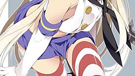 shimakaze in kancolle hentai femdom scene with joi