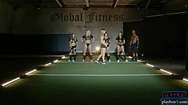 Black Teen Performs Tough Pre-Season Gym Workout