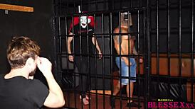 I see the frat jock get spitroasted by devin franco and zario travezz in this hot group scene.