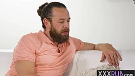 Sonia Harcourt gives an amazing massage and blowjob