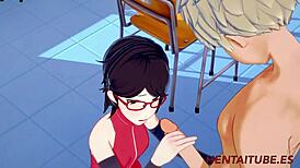 i watch bakugo fuck sarada at school