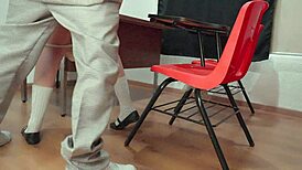 finally fucking a student in the classroom, door locked, she's a mexican schoolgirl 😍