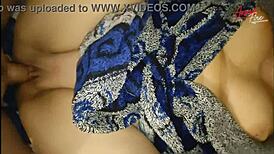 stepmom in bathrobe gets creampied after fingering in bedroom