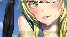 shimakaze in kancolle hentai femdom scene with joi