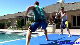 Muscular Bodybuilder Enjoys Outdoor Encounter