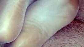 Detailed Homemade Footjob Featuring Toes In Various Nylons, Stockings, And Leggings