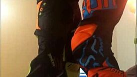 I can't beleive I got a blowjob from that motocross guy, it was so hot!