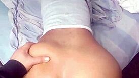 ebony teen 18+ gets gaping asshole from monster cock in doggystyle