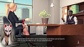 jessica oneil's hard news: office milf in 3d game