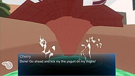 Femdom Enslaves University Cherry With Spitting Humiliation