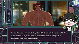 Superhero turns into cumdump in Blue Lightning yaoi hentai series