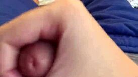 Male Jerks Off on Bed and Loses NNN Challenge