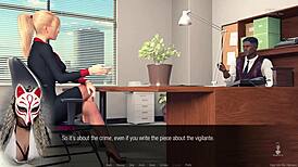 jessica oneil's hard news: office milf in 3d game