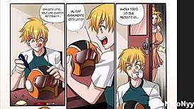 The beautiful otaku with big tits gets a big cock in her tasty pussy.