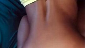 He wakes me up for intense black cock riding