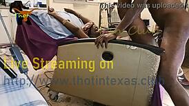 Ebony BBW Wet Pussy Hairy MILF in Texas Interracial Hardcore Scene