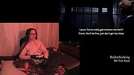 Naked Playthrough of The Quarry Part 8 with Curvy Brunette 😍