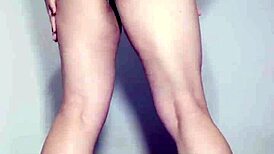 My unsatisfied neighbor masturbates for me, waiting to hook up raw.