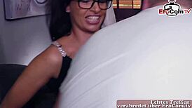 Deutsche sex beraterin guides real mature couple in steamy roleplay