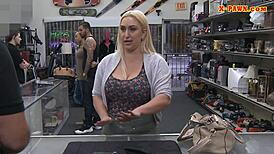 check out this blonde amateur getting her phat ass and big boobs nailed in pov.