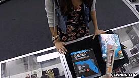 Student banged hard in my pawn shop right now!