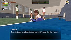 Femdom Enslaves University Cherry With Spitting Humiliation