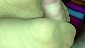 Detailed Homemade Footjob Featuring Toes In Various Nylons, Stockings, And Leggings