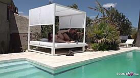 Amateur Pool Encounter With Melina May