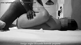 Watch the cuckold film his latina wife with big black cock!