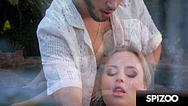 Anna Claire Clouds, that horny spoiled brat, enjoys face fucking and doggystyle 😈