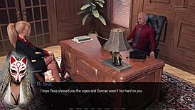 jessica oneil's hard news: office milf in 3d game