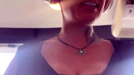 Blonde Brazilian With Big Tits And Small Waist Gaping In Gym After Sweating. Farting Included.