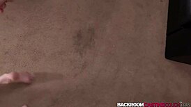 beautiful newbie jasmine gets anal creampie after interview