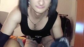 Tranny Tanja Blows Client and Cooks Cumshot