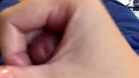 Male Jerks Off on Bed and Loses NNN Challenge