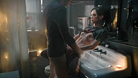 3d hentai girl gets messy creampie from big cock