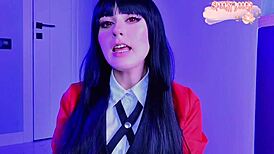 Joi Yumeko Jabami Teases with Nylon Legs and Makes You Cum on Soles