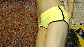 Are you fondling your package while teasing with that dildo in shorts?