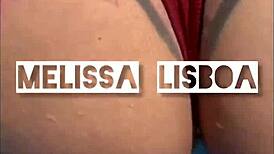 melissa lisboa naughty showing off and taking cum part 1