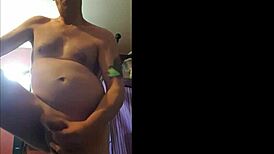 Shy Bisexual Male Shoots Huge Cumshot in Homemade Clip