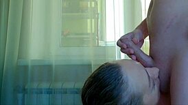 Hot Babe Nata Sweet Sucks Cock and Balls for Cum in Mouth Amateur Blowjob