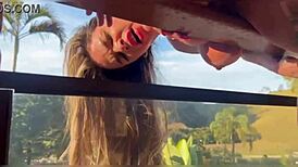 Wife waits for husband to leave, then seduces the housekeeper