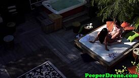 Drone Captures Intimate Moments of Outdoor Lesbian Encounters