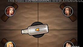 Blond cheerleader gets fucked on the beach by a big dick football player in summertime saga.