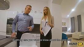 Hunt4k boy rents flat but ends up BANGING homeowner's gf!