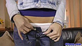 Watch this bald pussy euro babe ride that old man's cock