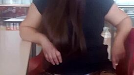 oops, wrong hole in the ass for the milf at the mall, homemade anal sex ending with her ass full of cum