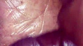 Girlfriend gives detailed footjob with her feet on his cock